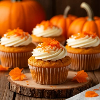 Тыквенные кексы фото