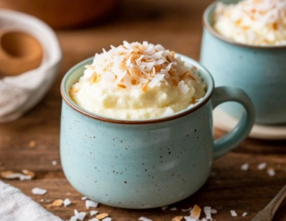 Быстрый творожно-кокосовый кекс фото