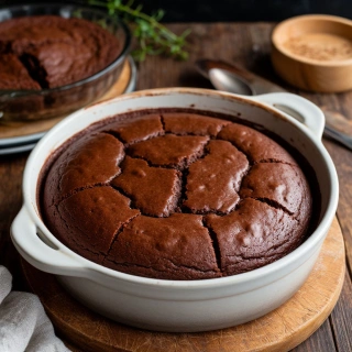 Осенний шоколадный кекс фото