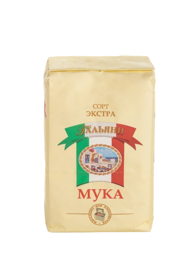 Мука пшеничная хлебопекарная  сорт Экстра 1кг «Гальяни» фото