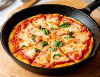 Ленивая пицца на сковороде фото